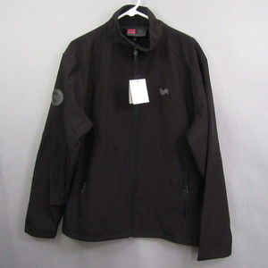 Lyft Mens 1K Driver Softshell Jacket 2XL Black‎ Full Zip Fleece Pocket